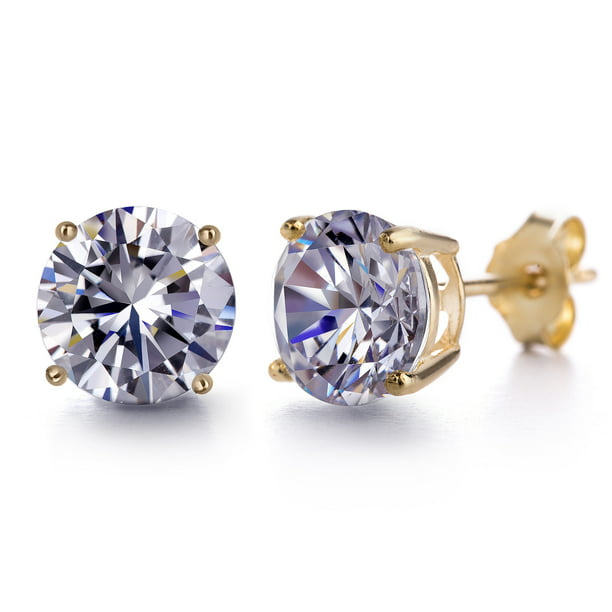 Details about   Women Rhodium Plated Sterling Silver Round Cubic Zirconia Halo Stud Earrings 